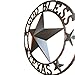 LL Home Metal Circled Star with Sayings God Bless Texas