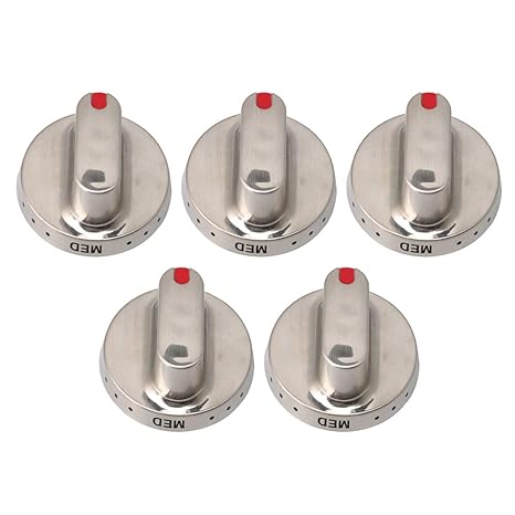 Yibuy 5pcs 18mm Thickness Stainless Steel Dg64 00347g Oven Knobs