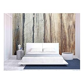 Wood Texture. Background Old Panels - Removable Wall Mural | Self-Adhesive Large Wallpaper - 66x96 inches