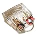 Clear Shoulder Handbags for Ladies, OURBAG Fashion 2 in 1 Designer Women's Waterproof Transparent Handbag Top Handle Crossbody Bag and Purse (Gold)