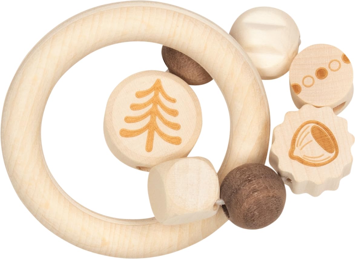 Goki Brand rattles. Squirrel Ring Ring