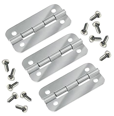 Igloo - Juego de 3 bisagras de acero inoxidable para nevera ...