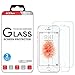 iPhone 5S 5C SE 5 Screen Protector Tempered Glass, Crystal Clear, 9H Hardness, ACEIken Glass Screen Protector for Apple i Phone 5S, iPhone 5C, iPhone SE, iPhone 5(2-Pack)