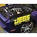 JEGS Fender Cover | Built-In Pocket For Tools | 23” High by 31-1/2 “ Long | Black With JEGS Logo | Heavy-Duty Vinyl | Non-Skid Backing