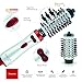 Salon Beauty Perfect Heat Large 2 inch + 1.5″ Inch Interchangeable Tourmaline Ceramic Ionic Rotating Hot Air Styler Spin Soft Bristle Long Hair Brush Dryer HM26000thumb 1