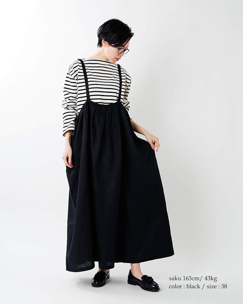 Amazon Co Jp イナ Ina フレンチリネン40sキャンバスワッシャーギャザーキャミワンピース 38 ベージュ Col 02 2117 38 02 服 ファッション小物