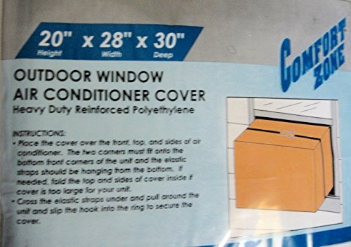 Window Air Conditioner Support Bracket, Air Conditioner Cover, and Insulation Foam 3 Pc Bundle, Ac Safe Support Arm, Poly Outdoor 20" Large Cover, and Insulation Foam Strip - Thumbnail 2