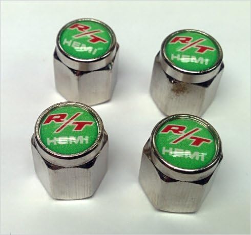 RT Hemi Valve Stem Cap (Chrome - Sublime Green)
