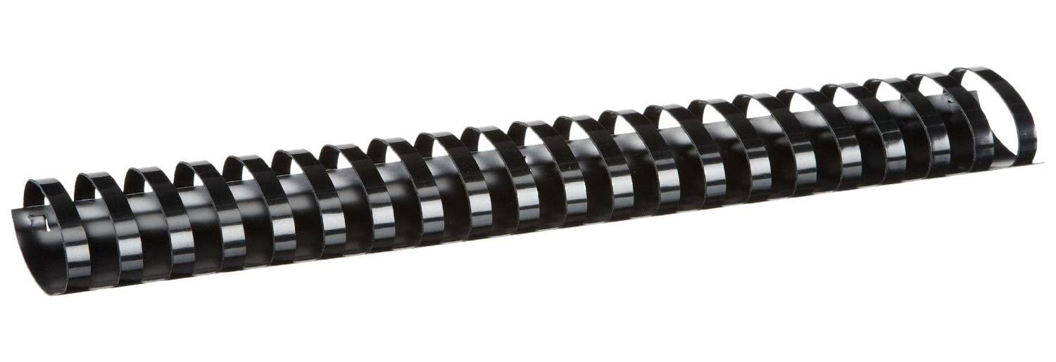 Fellowes 51 mm A4 Oval Plastic Binding Combs - Black, Pack of 50