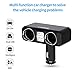 Car Charger, MEIDI 2-Socket Cigarette Lighter Power Adapter 80W Output DC Outlet Splitter 12V/24V Dual USB Charging for iPhone 6S /6Plus /7,iPad, Samsung Galaxy S6/S6 Edge and More Android