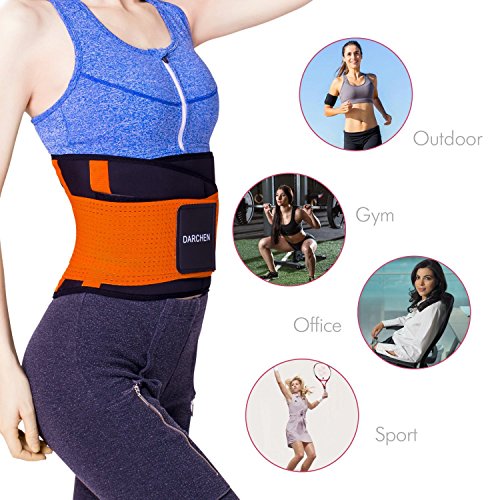 DARCHEN Fitness Waist Trainer Belt with Dual Adjustable Velcro Straps after Childbirth Waist and