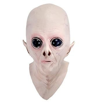 Starall Halloween gruselig Vinyl UFO Alien Kopf Maske Cosplay Party Supplies