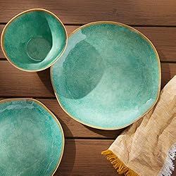 Amazon Basics 12-Piece Melamine Dinnerware Set