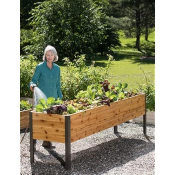 amazon.com: gardener's supply 2 ft x 8 ft raised garden
