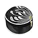 Red Blossom Travel Jewelry Case - Embroidered Chrysanthemum (Black)