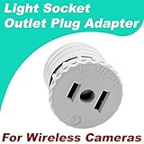 Crystal Vision Premium Light Socket Outlet Adapter for HD Wireless Camera Installation Compatible w/Crystal Vision, Funlux, XmartO, Reolink, Annke, Zosi, A-Zone, Smonet, Zmodo, and etc.