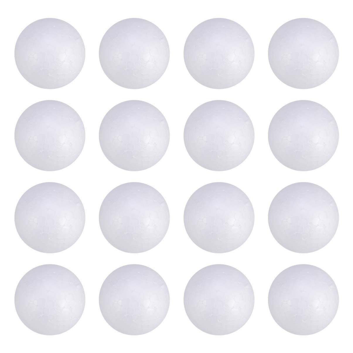 HEALLILY Round Foam Balls 100pcs White DIY Polystyrene Foam Balls for Arts & Crafts Projects - 4cm