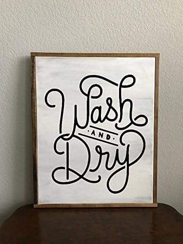 Wash and Dry Laundry Farmhouse Sign Fixer Upper Style