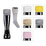 TPLB Thermal Fleece Welly Socks for Hunter Tall Rain Boots(M, Gray)