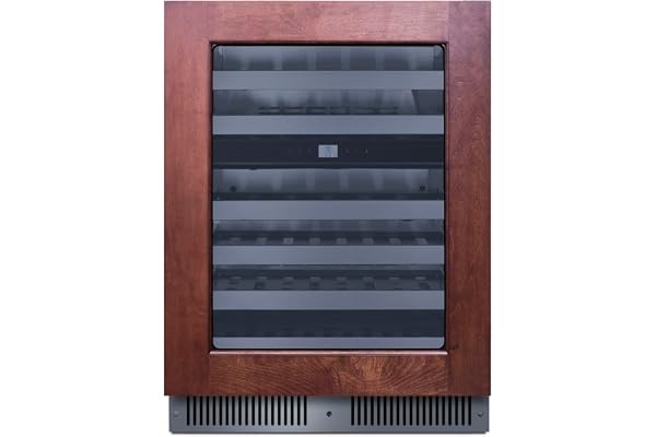 Summit 24â€ Wine Cellar, Built in Wine Refrigerator, 48 Bottle Capacity, Single Zone Wine Cellar, Panel Ready* - CL244WC2PNRLHD (*Panels not included) (Left Handed Door Swing)