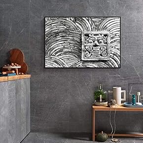 Floating Framed for Living Room Bedroom Black and...