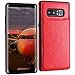 Galaxy Note 8 Wallet Case, MMHUO Premium PU Leather Galaxy Note 8 Case with Credit Card Holder Double Magnetic Buttons Flip Shockproof Protective Cover Samsung Galaxy Note 8 - Red