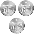 Panasonic CR1632-3 CR1632 3V Lithium Coin Battery (Pack of 3)