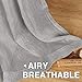 H.VERSAILTEX Ultimate Natural Effect Linen Semi-Sheer Curtains,Nickel Grommet Window Curtain Panels for Living Room/Bedroom(Set of 2)
