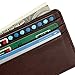 Slim Genuine Leather Wallet Minimalist Money Clip Pocket Wallet, Card Holder