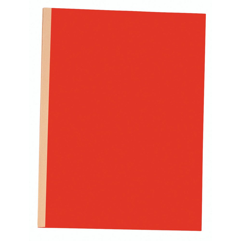 Exacompta - Ref 770012E - Forever Collection - Cloth Spine Folders - 240 x 320mm in Size, Suitable for A4 Documents, 3mm Spine, 320gsm Recycled Card - Red (25 Pack)