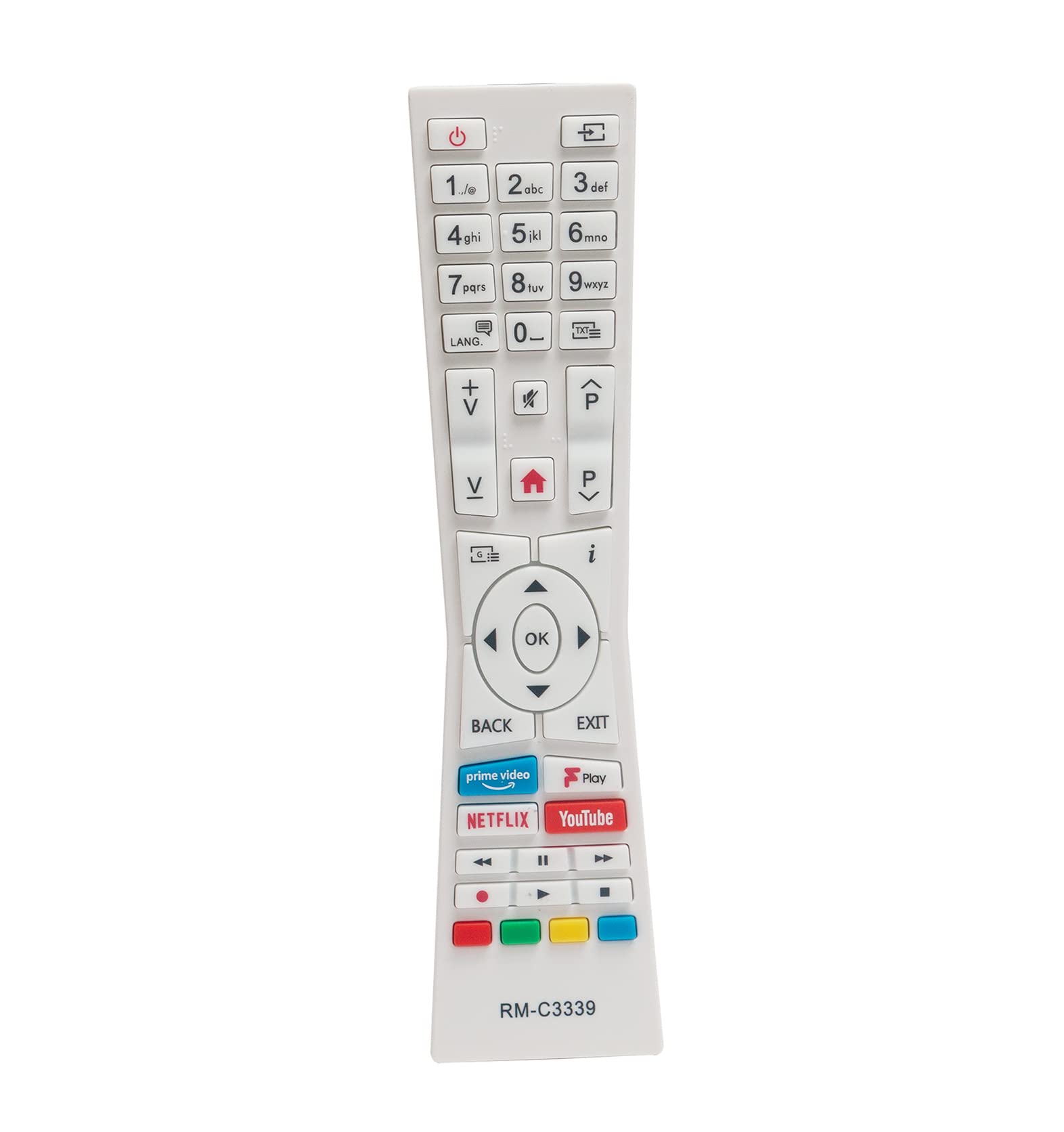 AULCMEET RM-C3339 Replacement Remote Control Compatible with JVC 4K OLED Smart TV LT-24C685 LT-55C870 LT-55C898 LT-43C795 LT-43C890 LT-24C686 LT-32C691 LT-32C695 LT-32C696 LT-40C790 LT-40C890