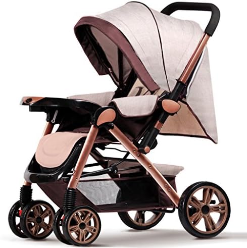 SUBBYE Pushchairs Strollers Ultraportable Can Sit Down And Lie Down Fold Four Rounds High Landscape Summer Baby Child Infant Baby Carriage Baby Pushchair