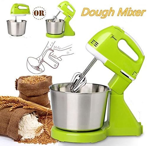 GORDESC 1 PC Portable Base Type/Hand-held 2 in 1 Electric Beater Dough Cakes Bread Egg Stand Mixer Kitchen Accessories