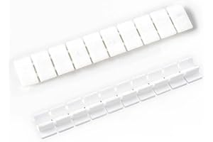 Erayco 20 Pcs Terminal Marker Strip - Terminal Blocks Labels Marking Tags Mark Bar for UK2.5B/UK5N /UDK4/ UKK5 DIN Rail Terminal Label (1-10) (ZB6/Blank Strip Markers)