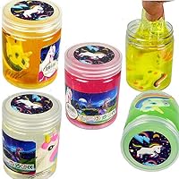 iGifts Inc. Crystal Unicorn Slime Clear Putty Goo Party Favor w/ Toy Inside Random Color