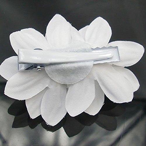 AKOAK New Beauty Women's Bridal Wedding Rhinestone Orchid Hair Clip Barrette Bridal Wedding Party Women Accessories (1Pcs,White)