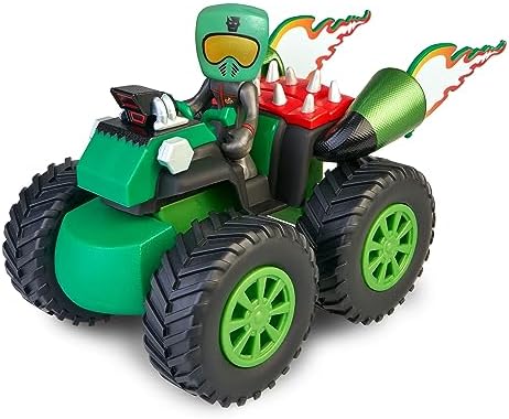 - Quad Franki, vehículo de Juguete con diseño de Frankenstein, con 1 Figura de un Rider, más de 12 Piezas Intercambiables, para niños y niñas Desde 4 años, Famosa (WAP01300)