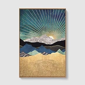 Framed Home Artwork Nordic Style Abstract Color for...