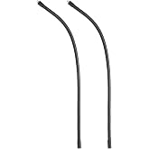 PATIKIL 20" Gooseneck, 2 Pcs 1/4"-20 Female to Male Thread Metal Universal Hose Flexible Arm Gooseneck Tube Extension Holder for Action Camera, Phone, Microphone, Black
