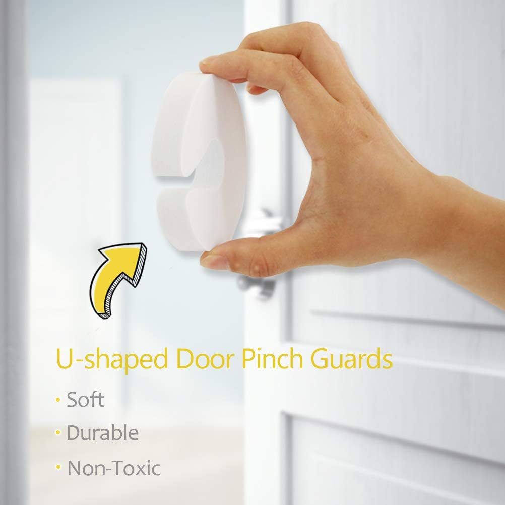 Pack of 6 Door Finger Pinch Guards, Child Proof Door Slam Stopper, Prevents Fingers Injuries - Image 5