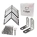L Bracket Corner Brace Set Stainless Steel EANUR Premium Connector Right Angle Bracket Fasteners 20pcs and 80 pcs Screws