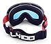 Lh Ski Goggles-OTG Spherical Frameless Goggles for Men Women Adult,Snowboard Eyewear Use Dual Uv Proof Lenses with Mirror Coating Anti-fog -Helmet Compatible with Extra Long Adjustable Strap[BLACK]