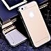 Johncase Soft TPU Bumper with Electroplating Back Cover Luxury Phone Mirror Girl Case for iPhone 5 5s SE (Gold)