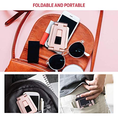 Cell Phone Stand, Compatible with iPhone Stand, Nintendo Switch Stand, Adjustable Phone Stand for Desk, Smartphone Holder for Desk (Pink) - Thumbnail 3