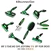 DEMATTING TOOL for DOGS and CATS | 2 Sided Rake with Dual Shedding Blades | Cat Hair Remover Comb for Knots, Tangles & Mats | Dog Brush for Long Haired | Pet Grooming Kit Essentials (FURshark, Green)