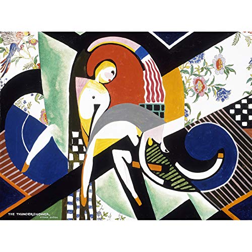 Sayen Thundershower Modernist Abstract Painting Art Print Canvas Premium Wall Decor Poster Mural