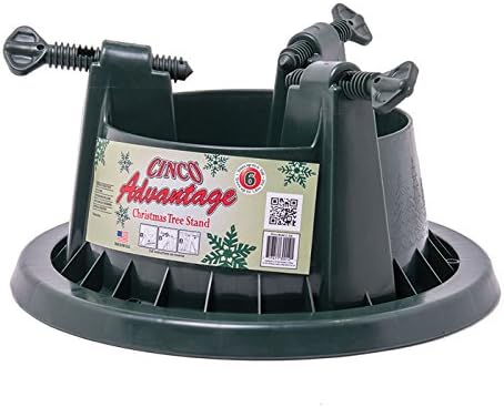 Cinco Advantage 6 Christmas Tree Stand by Christmas Tree, Grey, 13.8L x 13.8W cm