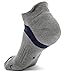 Wanderlust Low Cut Compression Socks – Unix Cotton Socks - Gray and Blue.