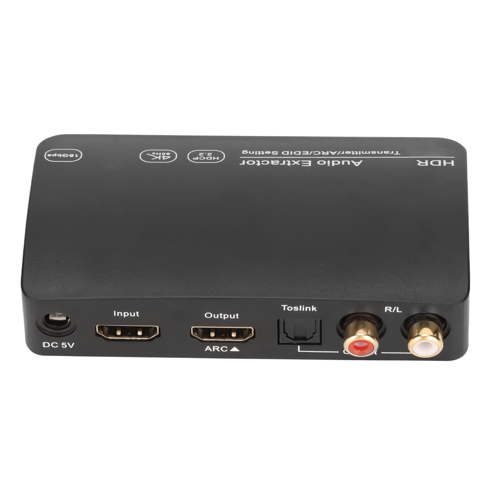 Photo 1 of HDR HDMI Audio Extractor, 4K HD HDMI Audio Extractor Bluetooth Transmitter for TV PC, Supports HDMI 2.0 Optical/L R Output, ARC/TVC/ADV 3 Sound Modes