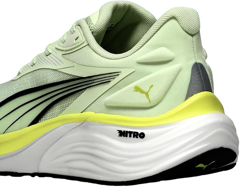 Herren Electrify Nitro 4 Straßen-Laufschuh, Apple Spritz-LUX Lime Black, 40.5 EU, Apple Spritz LUX Lime PUMA Schwarz, 40 EU